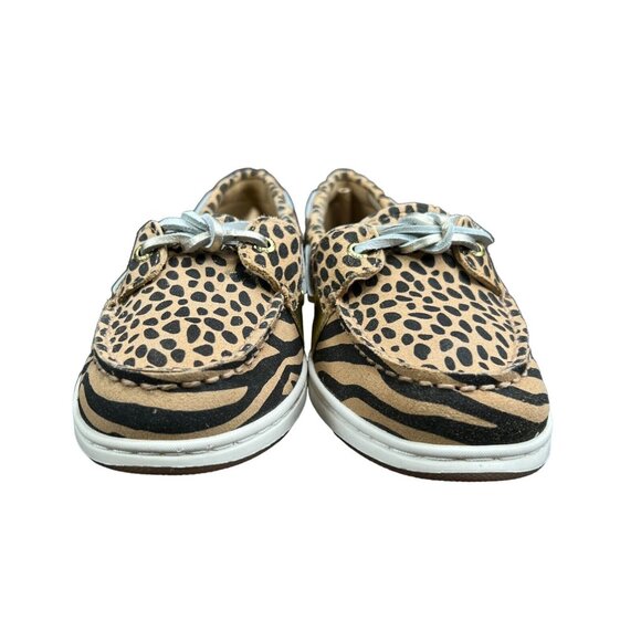 SPERRY Top Sider Coastfish 1-Eye Animal Print Boat Shoes Women's Size 8.5 M - Picture 2 of 10